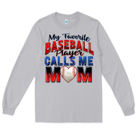 Moon Dust my favorite baseball player calls me mom Long Sleeve Tee - Zillion Design Studio