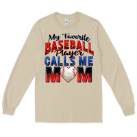 Mushroom my favorite baseball player calls me mom Long Sleeve Tee - Zillion Design Studio
