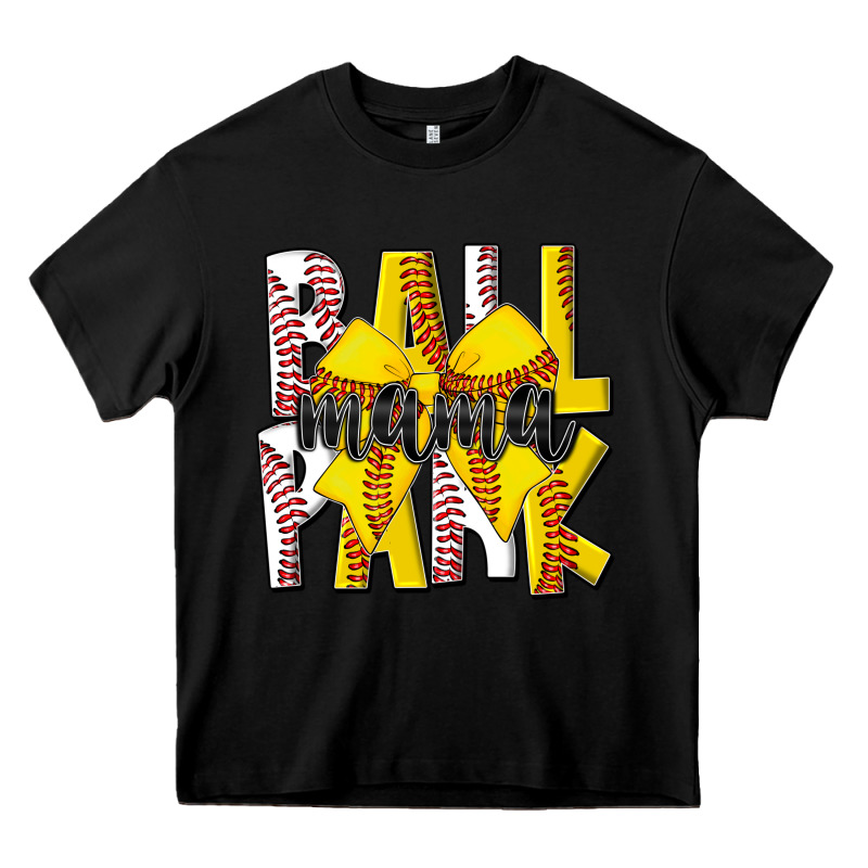 Ball Park Mama Heavy Core Tee by CowhideDigitalArt | Teevron