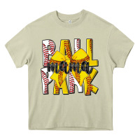 Mossy ball park mama Heavy Core Tee - CowhideDigitalArt