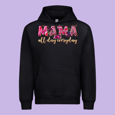 Mama All Day Everyday Urban Hoodie Designed By Nancycooperartshop