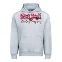 Heather Grey mama all day everyday Urban Hoodie - NancyCooperArtShop