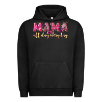 Pigment Black mama all day everyday Urban Hoodie - NancyCooperArtShop