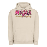 Pigment French Oak mama all day everyday Urban Hoodie - NancyCooperArtShop