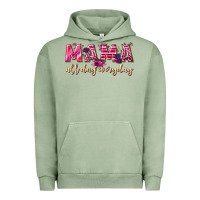 Pigment Oil Green mama all day everyday Urban Hoodie - NancyCooperArtShop