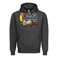 Charcoal Heather chaos coordinator Zipper Hoodie - Zillion Design Studio