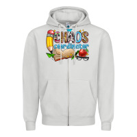 Dove Grey chaos coordinator Zipper Hoodie - Zillion Design Studio