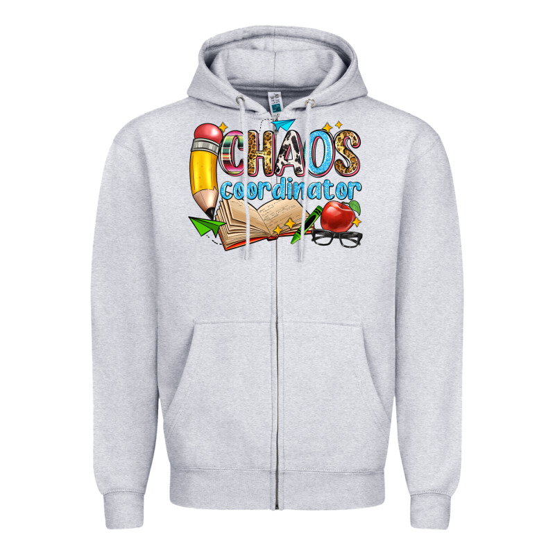Chaos Coordinator Zipper Hoodie by Zillion Design Studio | Teevron