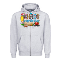 Heather Grey chaos coordinator Zipper Hoodie - Zillion Design Studio
