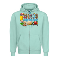 Seafoam chaos coordinator Zipper Hoodie - Zillion Design Studio