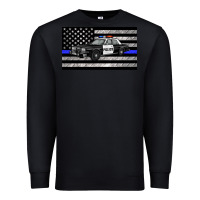 Black thin blue line police car sippy cup Premium Sweatshirt - Artiststas