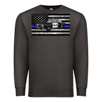Smoke thin blue line police car sippy cup Premium Sweatshirt - Artiststas