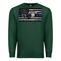 Sports Green thin blue line police car sippy cup Premium Sweatshirt - Artiststas