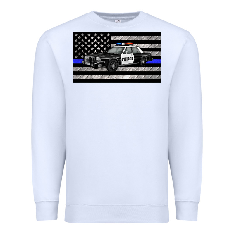 Thin Blue Line Police Car Sippy Cup Premium Sweatshirt by Artiststas | Teevron