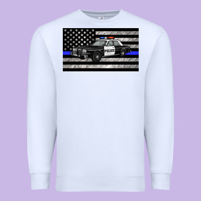 Thin Blue Line Police Car Sippy Cup Premium Sweatshirt Designed By Artiststas