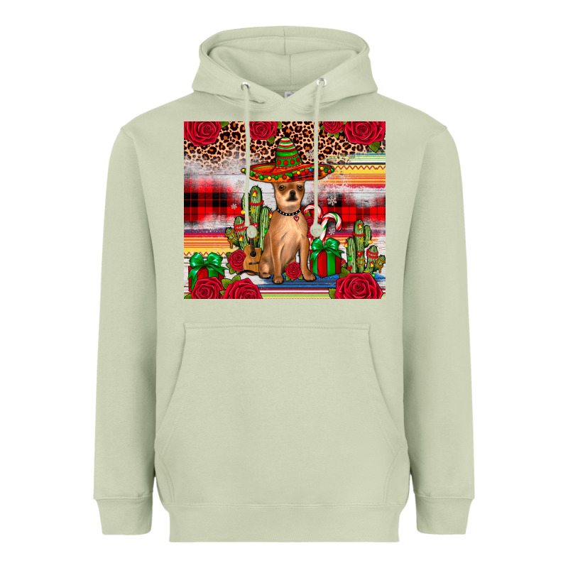 Chihuahua Christmas Heavyweight Hoodie by JahusDesignShop | Teevron