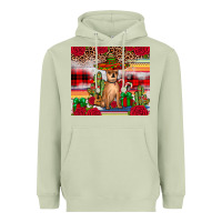 Matcha Chihuahua Christmas Heavyweight Hoodie - JahusDesignShop
