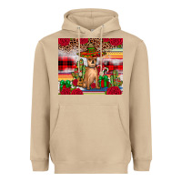 Mushroom Chihuahua Christmas Heavyweight Hoodie - JahusDesignShop