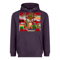 Plum Chihuahua Christmas Heavyweight Hoodie - JahusDesignShop