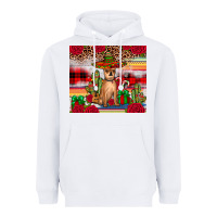 White Chihuahua Christmas Heavyweight Hoodie - JahusDesignShop