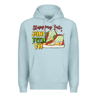 Blue Mist stepping into juneteenth Premium Hoodie - MaliasSmallBusiness
