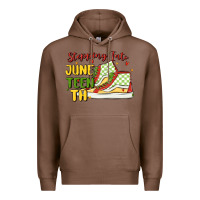 Chestnut stepping into juneteenth Premium Hoodie - MaliasSmallBusiness