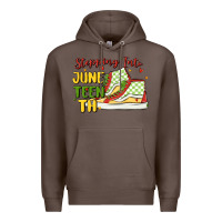 Coffee stepping into juneteenth Premium Hoodie - MaliasSmallBusiness