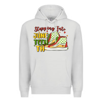 Dove Grey stepping into juneteenth Premium Hoodie - MaliasSmallBusiness