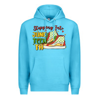 Ocean Blue stepping into juneteenth Premium Hoodie - MaliasSmallBusiness