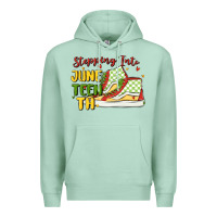 Seafoam stepping into juneteenth Premium Hoodie - MaliasSmallBusiness