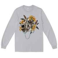 Moon Dust Boho wolf skull Long Sleeve Tee - RanaPortraitStore