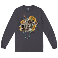 Smoke Boho wolf skull Long Sleeve Tee - RanaPortraitStore