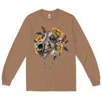 Toasted Coconut Boho wolf skull Long Sleeve Tee - RanaPortraitStore