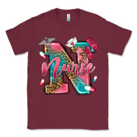 Burgundy western nurse Classic Tee - texasbilliewilder