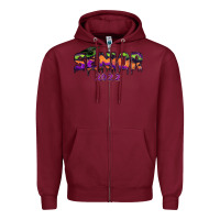 Burgundy senior 2022 halloween Zipper Hoodie - RanaPortraitStore