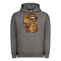 Pigment Tornado love leopard with lips Urban Hoodie - NancyCooperArtShop
