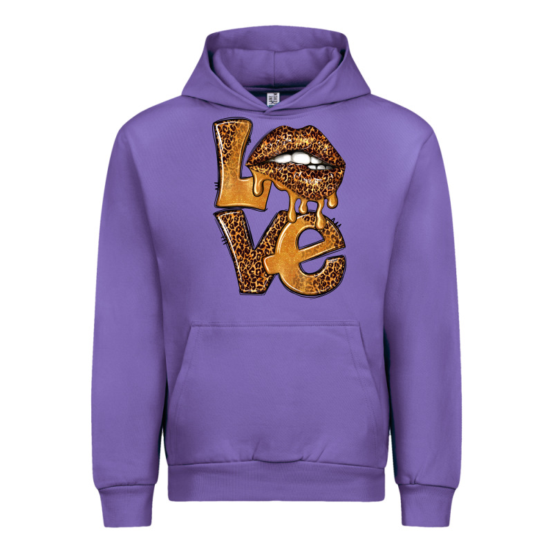 Love Leopard With Lips Urban Hoodie by NancyCooperArtShop | Teevron