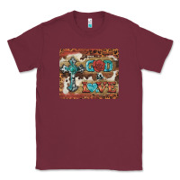 Burgundy god is love cross Classic Tee - BarkalooDesign
