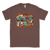 Chestnut god is love cross Classic Tee - BarkalooDesign