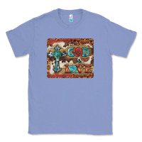Colony Blue god is love cross Classic Tee - BarkalooDesign