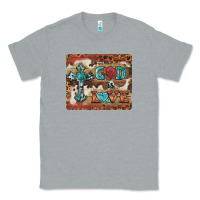 Heather Grey god is love cross Classic Tee - BarkalooDesign