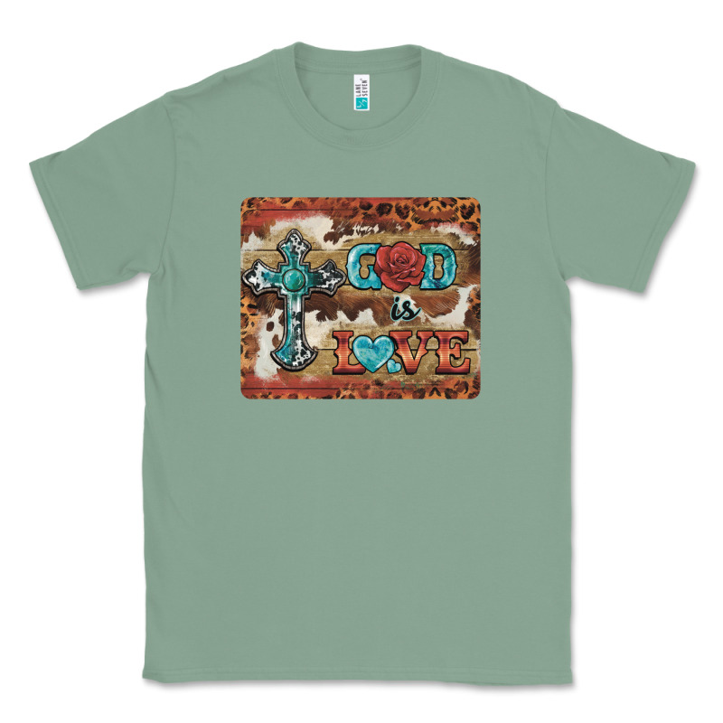God Is Love Cross Classic Tee by BarkalooDesign | Teevron