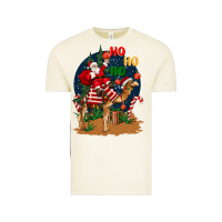 Vintage Arctic Christmas  camel with Santa Vintage Tee - BarkalooDesign