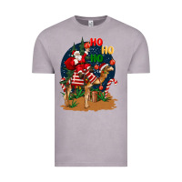 Vintage Zinc Christmas  camel with Santa Vintage Tee - BarkalooDesign