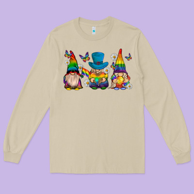 Long Sleeve Tee pride gnomies