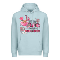 Blue Mist even cupid needs a margarita Premium Hoodie - MaliasSmallBusiness