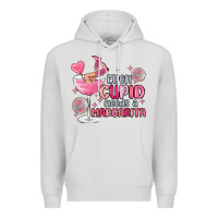 Dove Grey even cupid needs a margarita Premium Hoodie - MaliasSmallBusiness