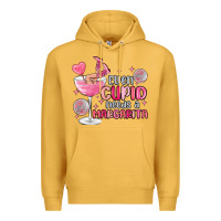 Mustard even cupid needs a margarita Premium Hoodie - MaliasSmallBusiness