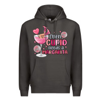 Smoke even cupid needs a margarita Premium Hoodie - MaliasSmallBusiness