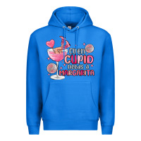 True Royal even cupid needs a margarita Premium Hoodie - MaliasSmallBusiness